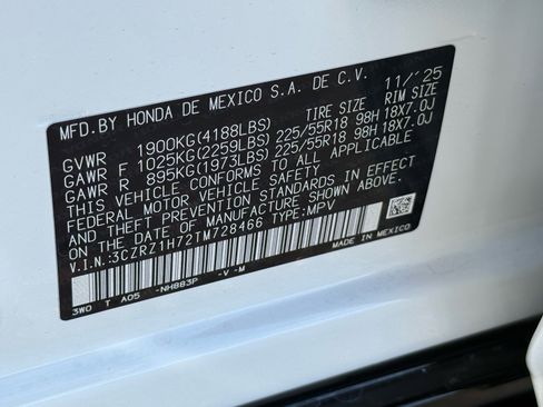 New 2026 Honda HR-V EX-L image 32