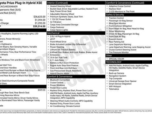 Used 2025 Toyota Prius Plug-In Hybrid FWD image 33