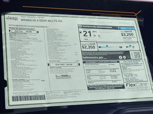 New 2026 Jeep Wrangler Unlimited Sport image 17