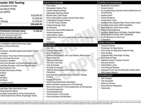 Used 2022 Chrysler 300 Touring w/ Sport Appearance Package RWD image 2