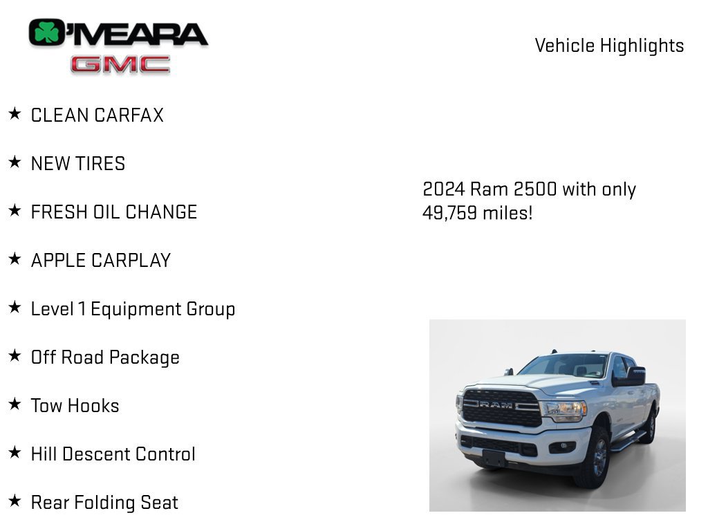 Used 2024 RAM 2500 Big Horn w/ Sport Appearance Package AWD/4WD image 8