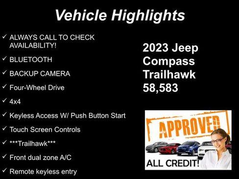 Used 2023 Jeep Compass Trailhawk AWD/4WD image 9