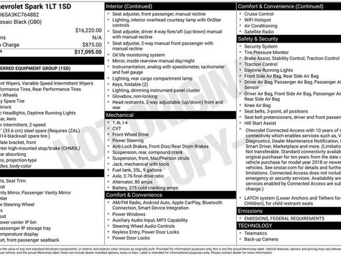 Used 2019 Chevrolet Spark LT image 6