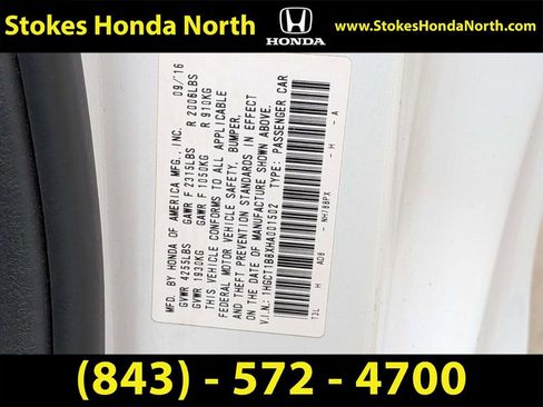 Certified 2017 Honda Accord EX-L image 9