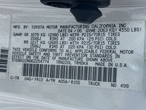 Used 2006 Toyota Tacoma 2WD Regular Cab image 32