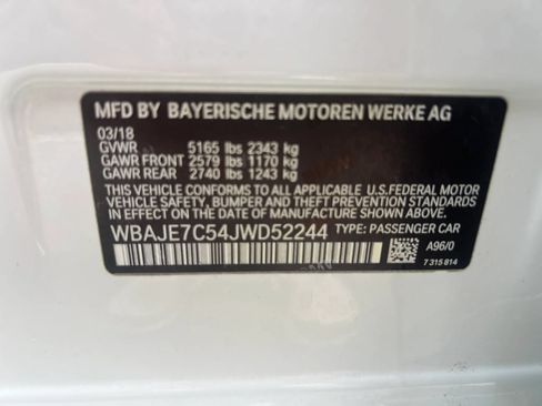 Used 2018 BMW 540i xDrive w/ Premium Package AWD/4WD image 33