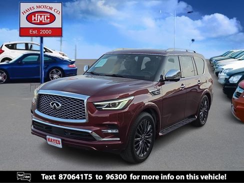 Used 2022 INFINITI QX80 Sensory w/ Cargo Package RWD image 1