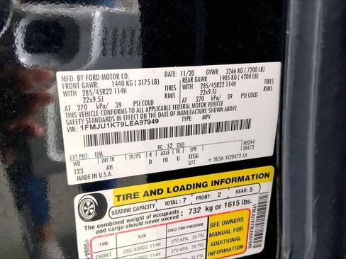 Used 2020 Ford Expedition Limited w/ Equipment Group 303A RWD image 33
