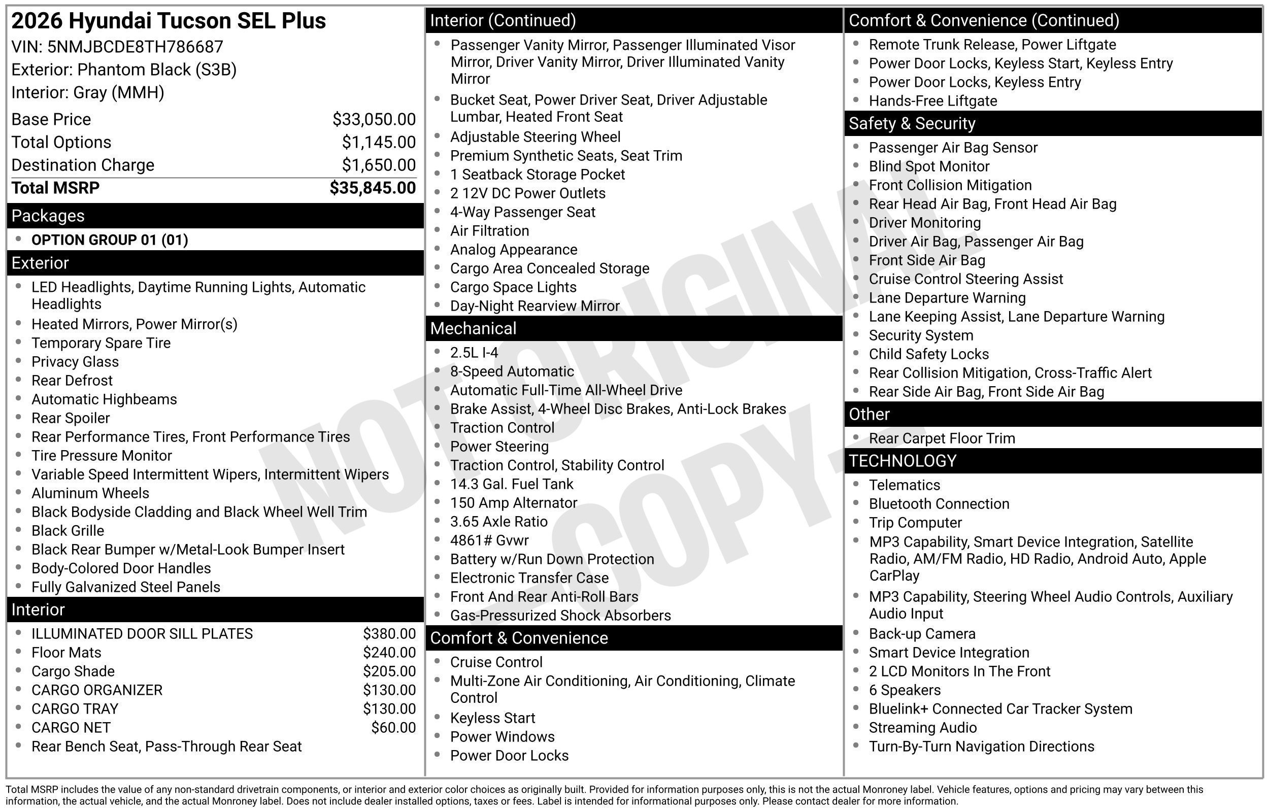 New 2026 Hyundai Tucson SEL Plus AWD/4WD image 13