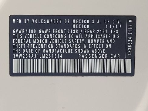 Used 2018 Volkswagen Jetta S FWD image 33