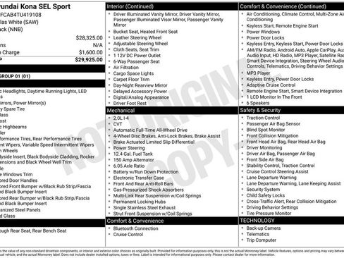 New 2026 Hyundai Kona SEL Sport AWD/4WD image 4