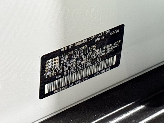 New 2026 Subaru WRX GT AWD/4WD image 32