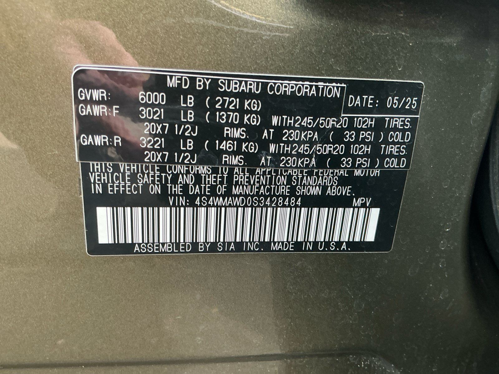 Certified 2025 Subaru Ascent Bronze Edition w/ Popular Package #2 AWD/4WD image 16