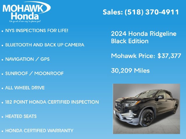 Certified 2024 Honda Ridgeline Black Edition image 8