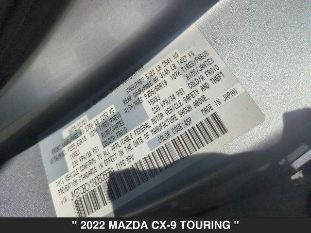 Certified 2022 MAZDA CX-9 Touring w/ Touring Premium Package AWD/4WD image 35