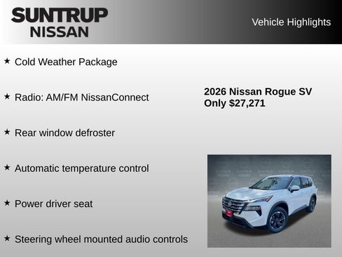 Used 2026 Nissan Rogue SV w/ Cold Weather Package FWD image 8