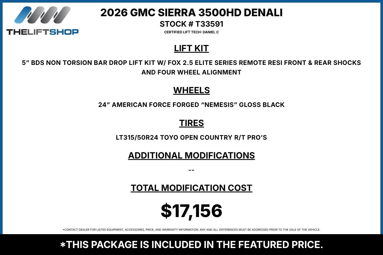 Used 2026 GMC Sierra 3500 Denali w/ Denali Reserve Package AWD/4WD image 2