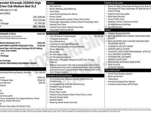 Used 2022 Chevrolet Silverado 2500 High Country w/ Safety Package II image 7