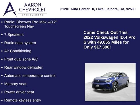 Used 2022 Volkswagen ID.4 Pro S w/ Gradient Package image 10