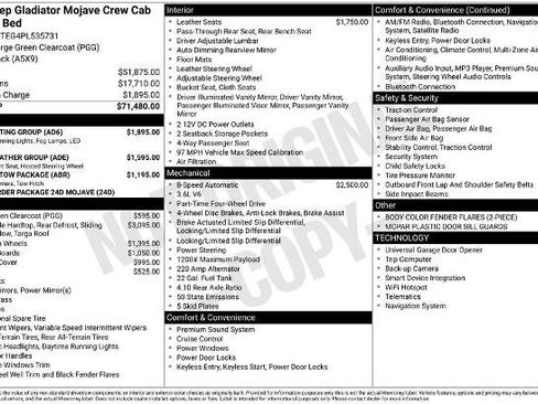 Used 2023 Jeep Gladiator Mojave w/ LED Lighting Group image 27