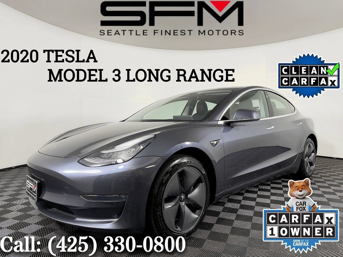 Used 2020 Tesla Model 3 Long Range AWD/4WD image 1