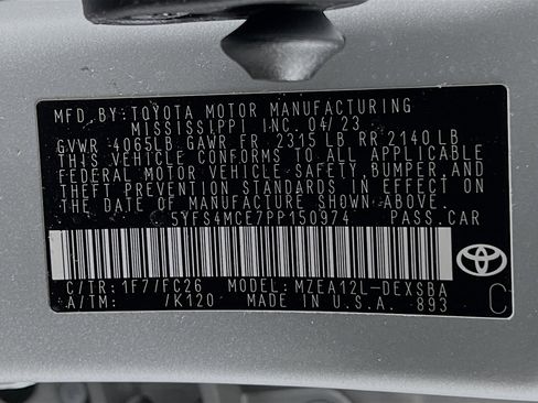 Certified 2023 Toyota Corolla SE w/ Carpet Mat Package (TMS) FWD image 26