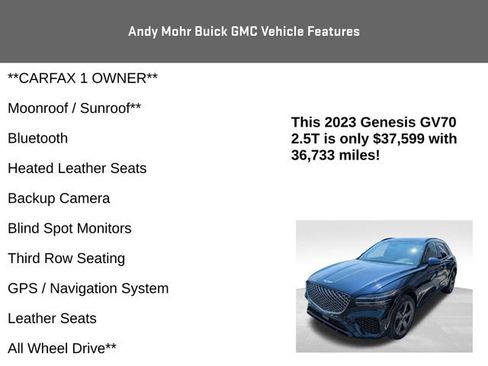 Used 2023 Genesis GV70 2.5T w/ Sport Prestige Package AWD/4WD image 4
