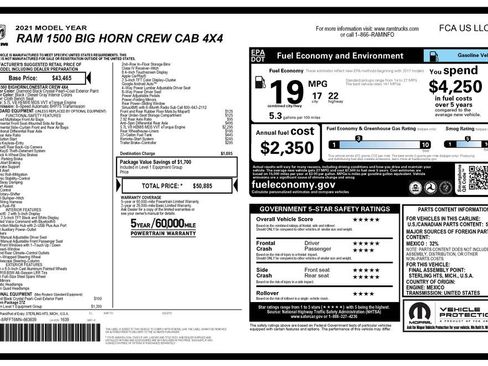 Used 2021 RAM 1500 Big Horn AWD/4WD image 4