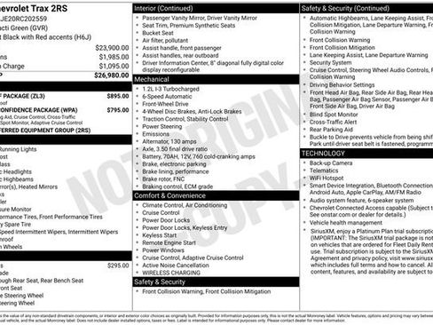 Certified 2024 Chevrolet Trax RS w/ Sunroof Package FWD image 6