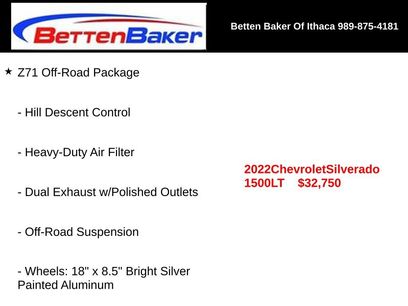 Used 2022 Chevrolet Silverado 1500 LT w/ Z71 Off-Road Package