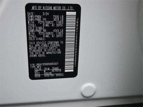 Used 2024 Nissan Armada Platinum w/ Captain's Chairs Package image 18