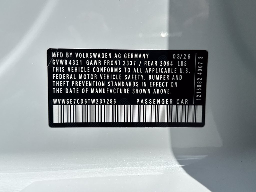 New 2026 Volkswagen GTI SE FWD image 24