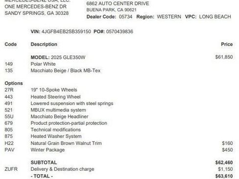 Certified 2025 Mercedes-Benz GLE 350 4MATIC image 4