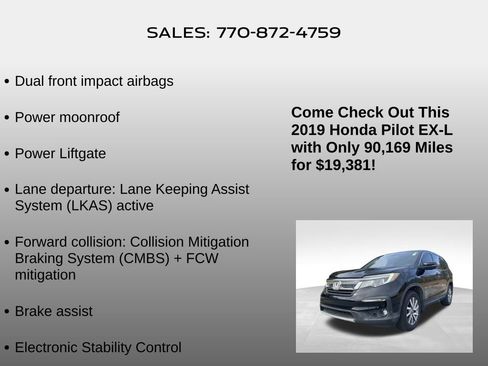 Used 2019 Honda Pilot EX-L image 25