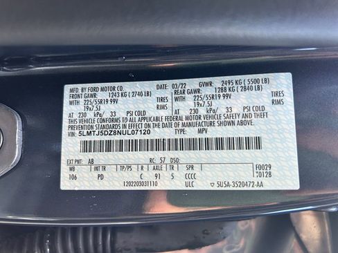 Used 2022 Lincoln Corsair Grand Touring w/ Elements Technology Bundle image 35