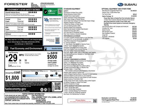 Used 2025 Subaru Forester Premium AWD/4WD image 4