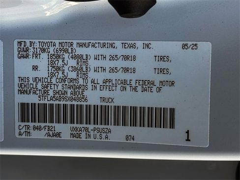 Certified 2025 Toyota Tundra SR5 image 31