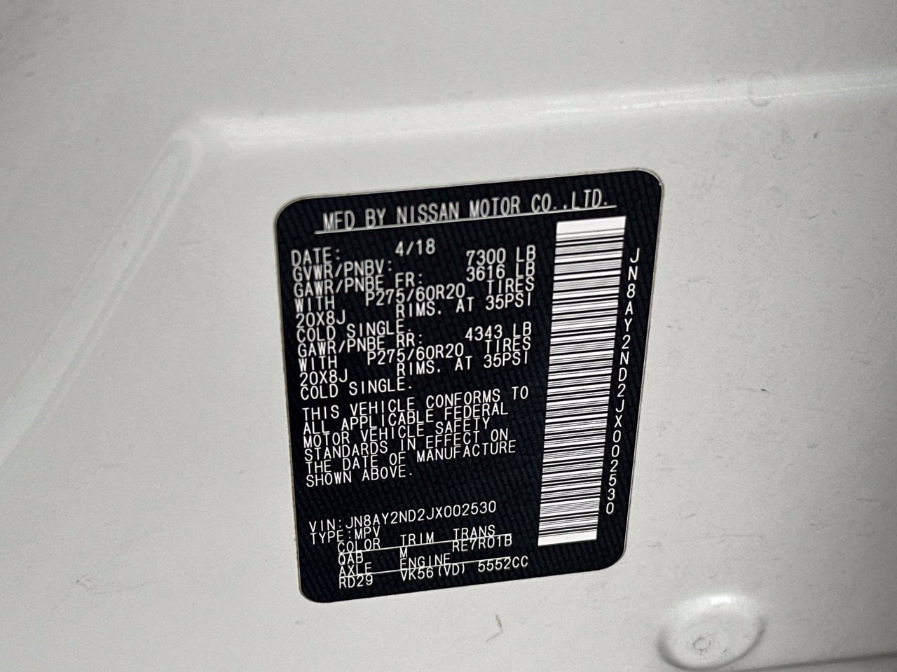 Used 2018 Nissan Armada SL w/ Premium Package RWD image 29