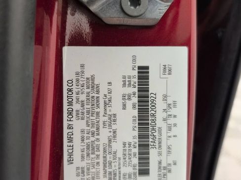 Used 2018 Ford Fusion SE w/ Equipment Group 201A FWD image 41