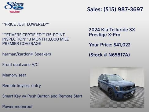 Used 2024 Kia Telluride SX Prestige X-Pro AWD/4WD image 8