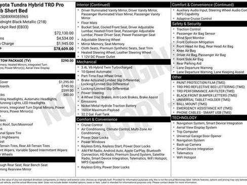 Used 2024 Toyota Tundra TRD Pro w/ TRD Pro Tow Package AWD/4WD image 2