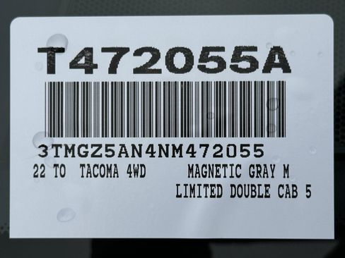 Certified 2022 Toyota Tacoma Limited w/ Black Out Package (TMS) AWD/4WD image 62
