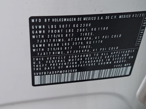 Used 2023 Volkswagen Tiguan S w/ Driver Assistance Package AWD/4WD image 35