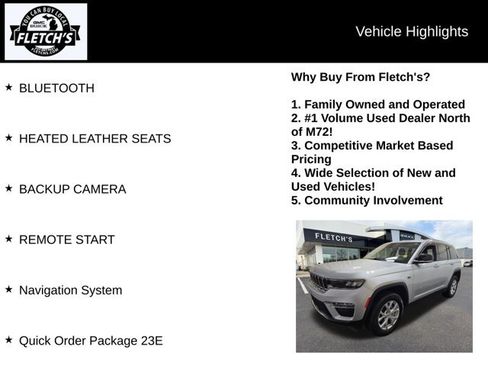 Used 2023 Jeep Grand Cherokee Limited AWD/4WD image 2