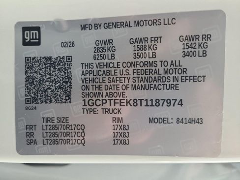 New 2026 Chevrolet Colorado ZR2 w/ Technology Package AWD/4WD image 34