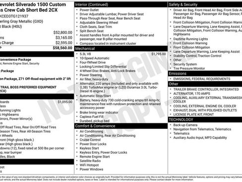 New 2026 Chevrolet Silverado 1500 Custom Trail Boss image 8