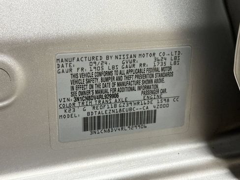 Used 2024 Nissan Versa S w/ S Plus Package FWD image 27