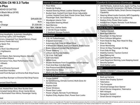 Used 2025 MAZDA CX-90 3.3 Turbo w/ Premium Plus Pkg image 2