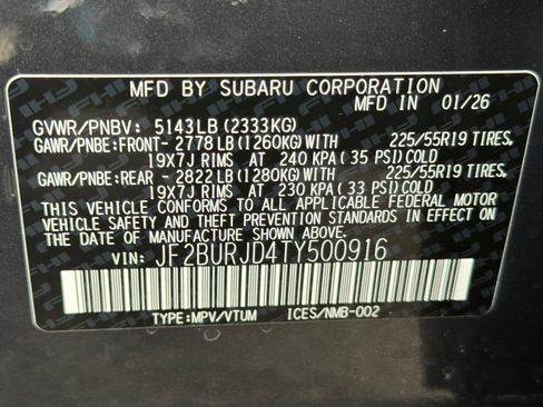 New 2026 Subaru Outback Touring XT image 27