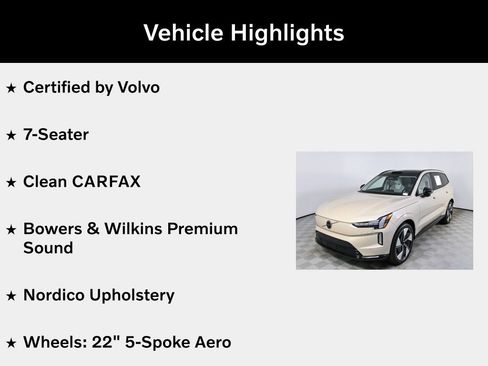 Certified 2025 Volvo EX90 Ultra AWD/4WD image 5